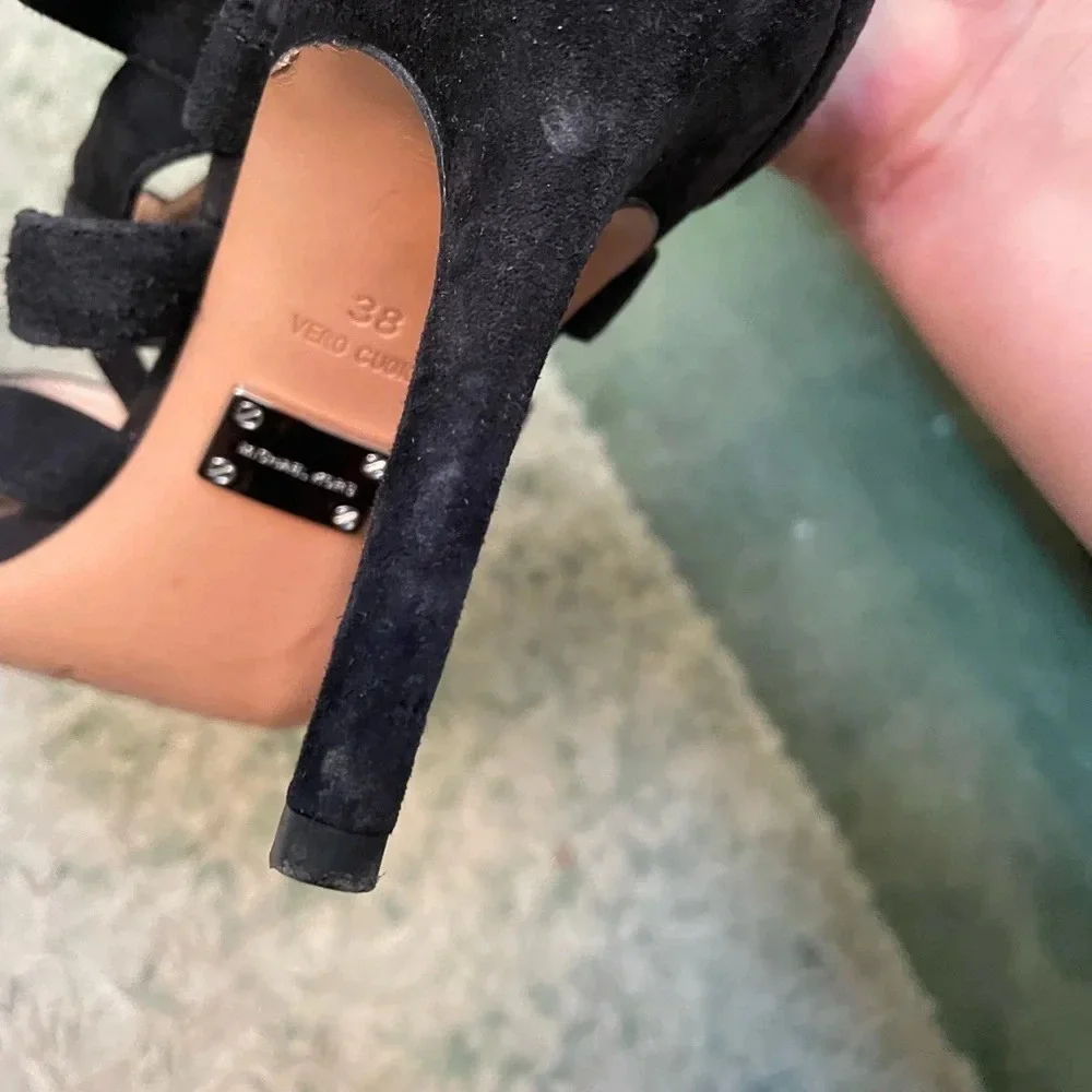 MICHAEL KORS SUEDE STRAPPY HEELS